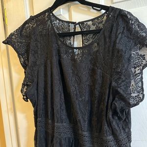 Black lace torrid dress size 4